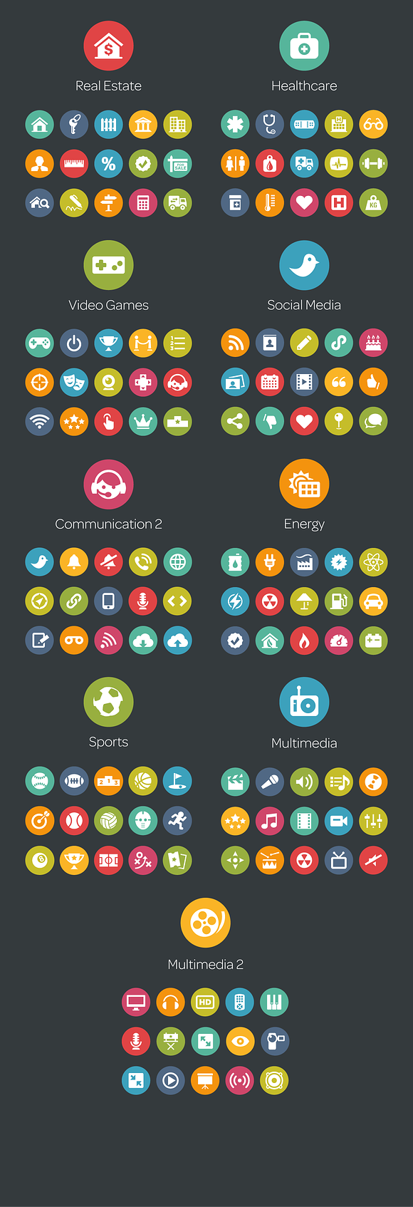 Circle Icons Bundle in Circle Icons - product preview 3