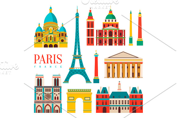 Paris skyline. Vector illustration in Illustrations - product preview 1