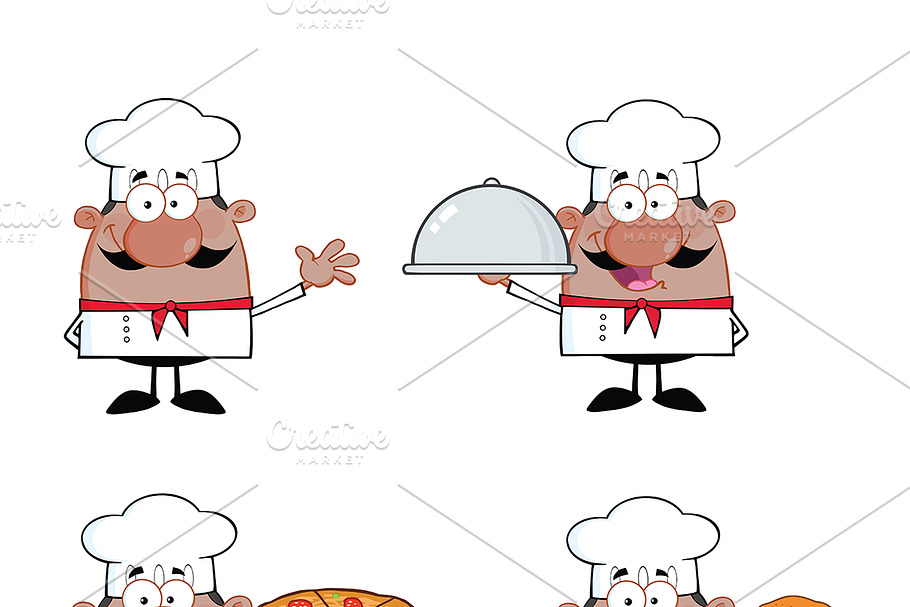 Chef Characters Collection - 2 in Illustrations - product preview 8