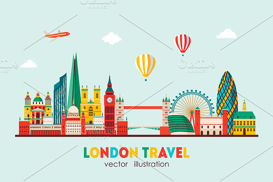 London Skyline abstract. in Illustrations - product preview 8
