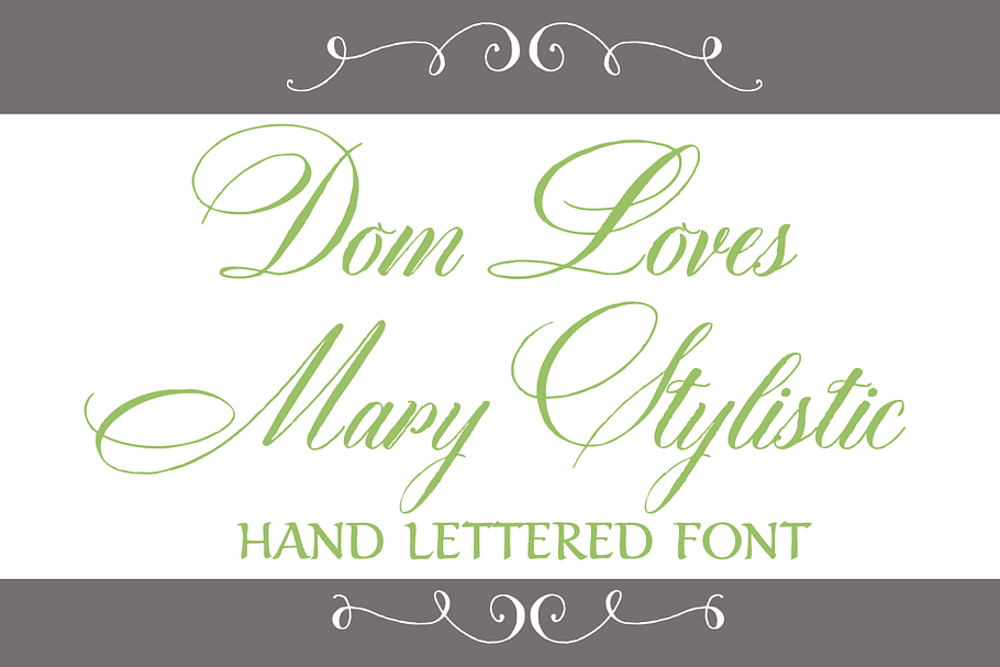 Dom Loves Mary Stylistic Font