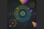 Music Background Colorful . Vector