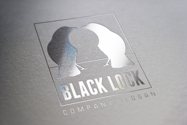 Black Lock Logo