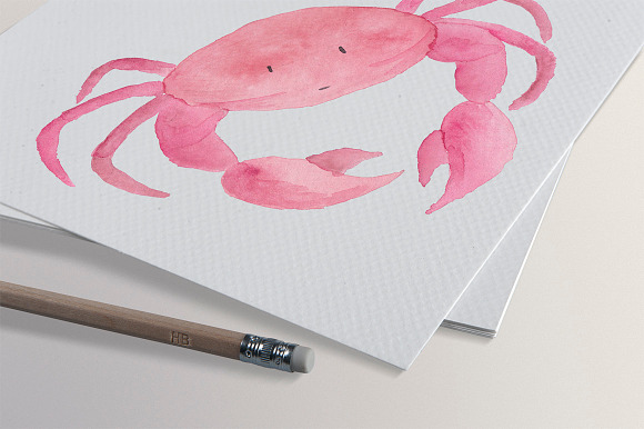 Watercolor Nautical Collection in Illustrations - product preview 2
