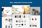 Kinh - Material E-Commerce PSD