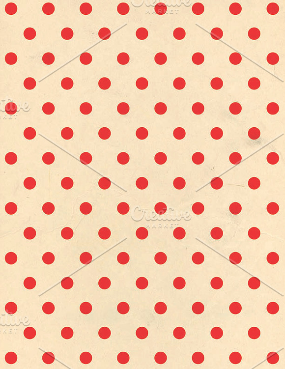 Red Background Vintage Patterns LOVE in Patterns - product preview 3
