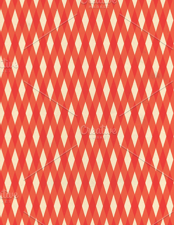 Red Background Vintage Patterns LOVE in Patterns - product preview 4