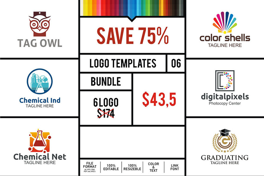 Logo Bundle #6 in Logo Templates - product preview 8