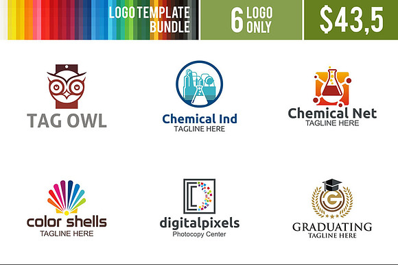 Logo Bundle #6 in Logo Templates - product preview 1