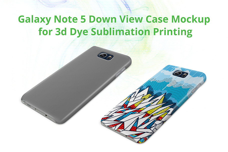 Galaxy Note 5 3d Case Down Mock-up
