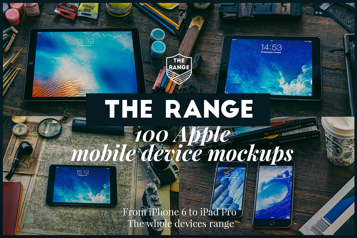 The Range-100 Apple idevices mockups in Mobile & Web Mockups - product preview 8