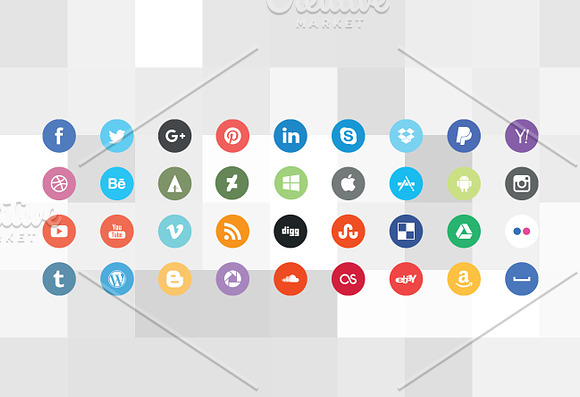 Nice Social Icons 2 in Icons - product preview 1