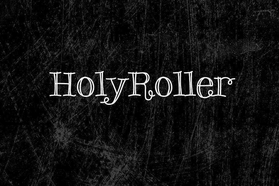 Holy Roller in Scrapbooking Fonts - product preview 8