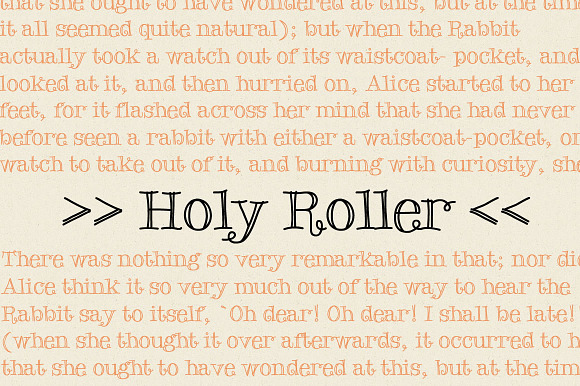 Holy Roller in Scrapbooking Fonts - product preview 2