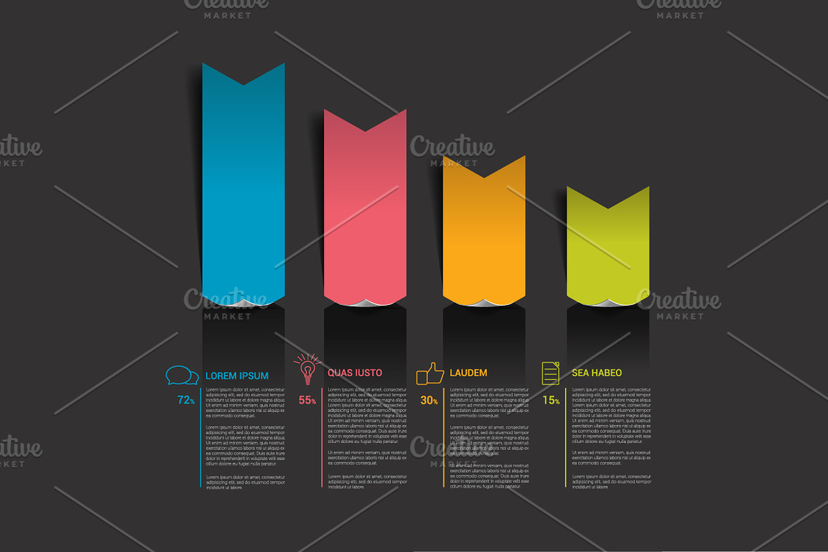 Text template. Arrow chart. in Presentation Templates - product preview 8
