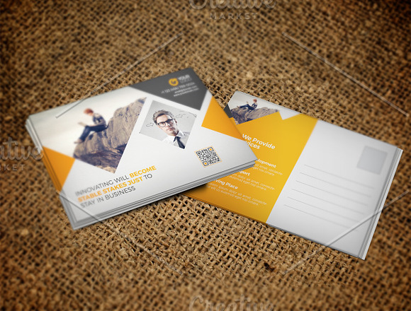 Corporate Postcard in Postcard Templates - product preview 2