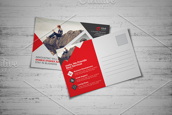 Corporate Postcard in Postcard Templates - product preview 4
