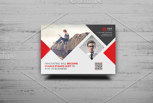 Corporate Postcard in Postcard Templates - product preview 5
