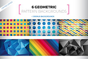 6+3 Geometric Pattern Backgrounds