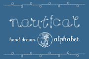Nautical Rope Hand Drawn Alphabet