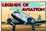 Legends of aviation retro airplane