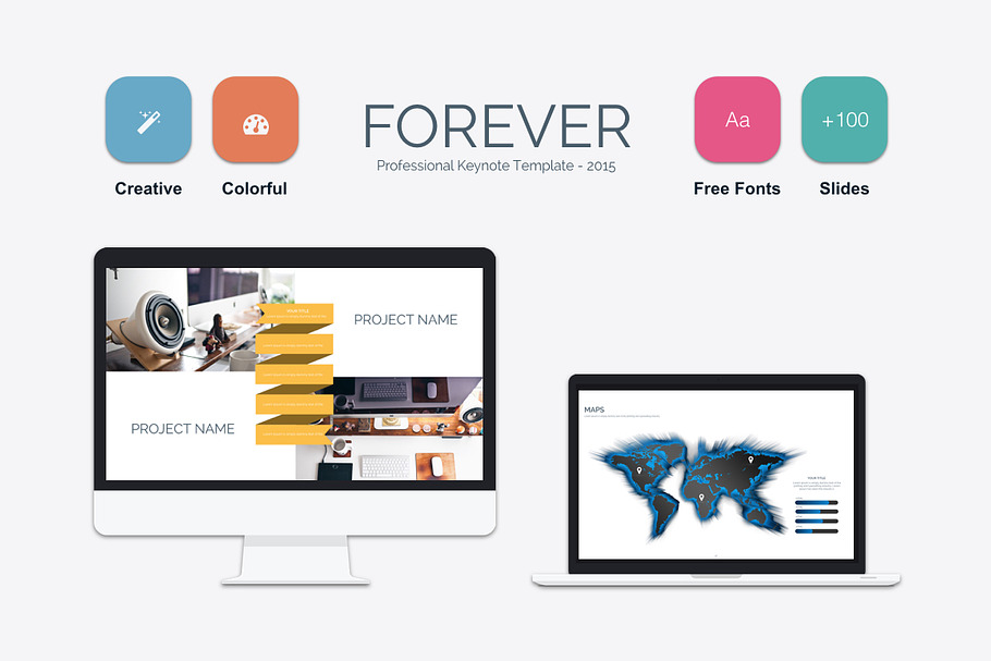 Forever Keynote Template in Keynote Templates - product preview 8