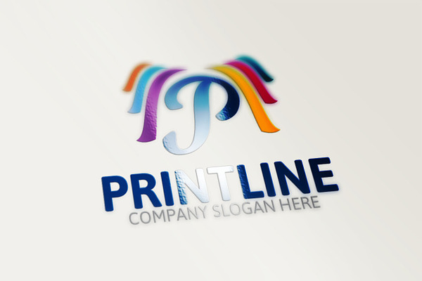 Printline / P Letter Logo