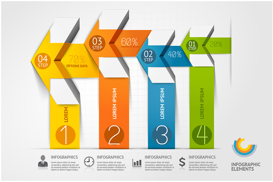Modern Arrow Infographics Template. in Presentation Templates - product preview 8