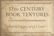17th Century Book Blank Pages &Cover