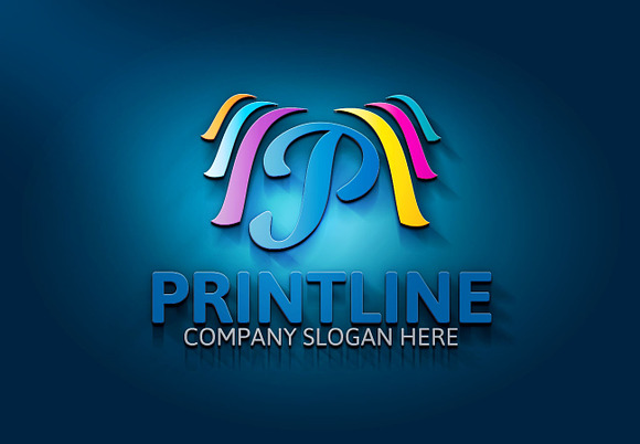 Printline / P Letter Logo in Logo Templates - product preview 3