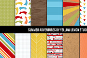 Summer Adventures Digital Paper