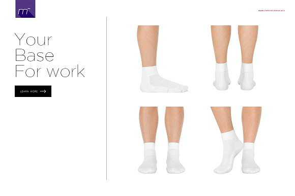 Socks on Model Mock-up in Graphics - product preview 1