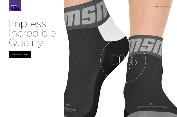 Socks on Model Mock-up in Graphics - product preview 4
