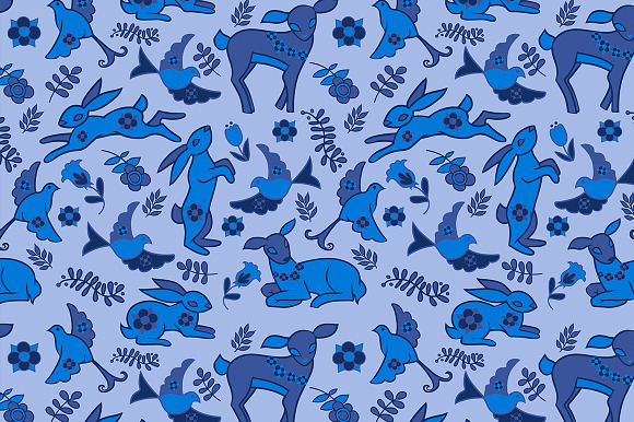 Woodland seamless pattern. in Patterns - product preview 1