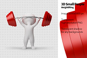3D Small People - Weightlifting