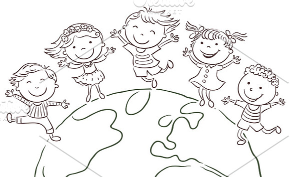 Kids Round the Globe in Illustrations - product preview 1