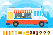 Food truck with snacks