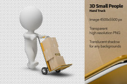 3D Small People - Hand Truck