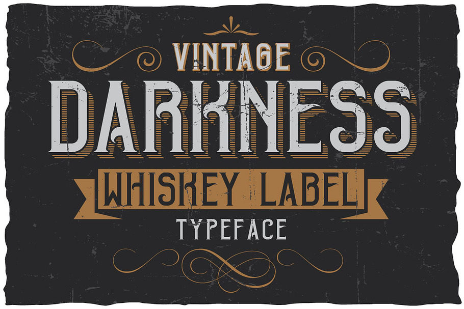 Vintage Darkness Label Font in Display Fonts - product preview 8