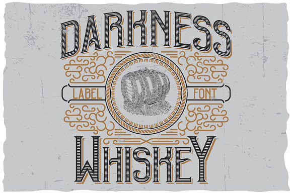 Vintage Darkness Label Font in Display Fonts - product preview 1