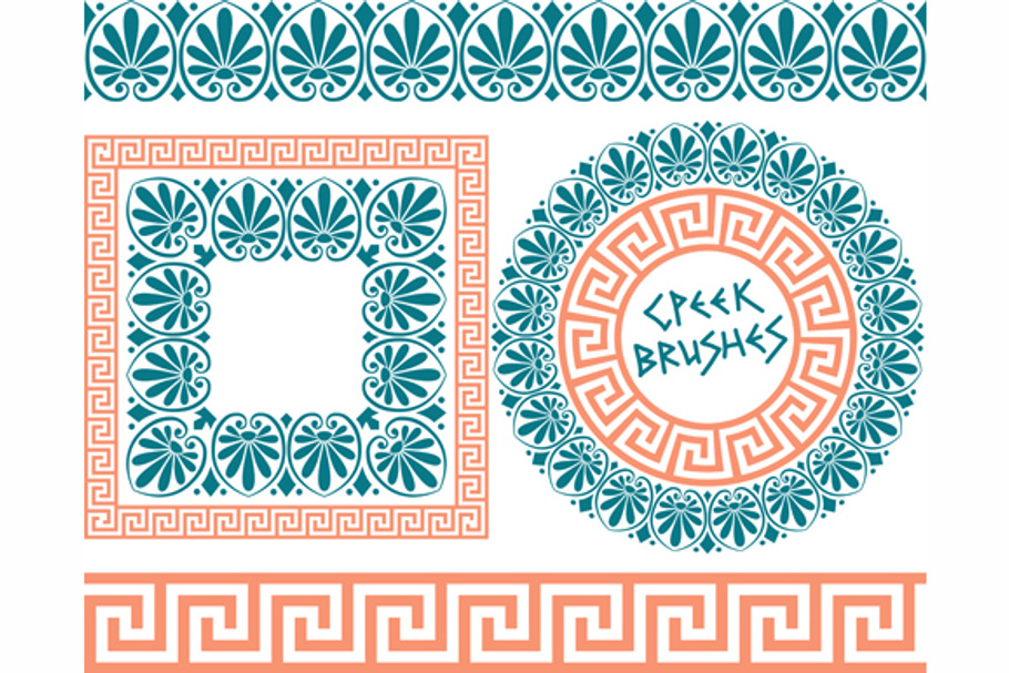 Set of 10 brushes to Greek patterns in Patterns - product preview 8