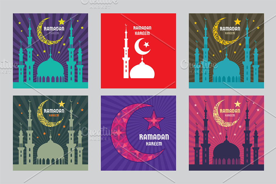 Ramadan Kareem Vector Illustrations in Illustrations - product preview 8