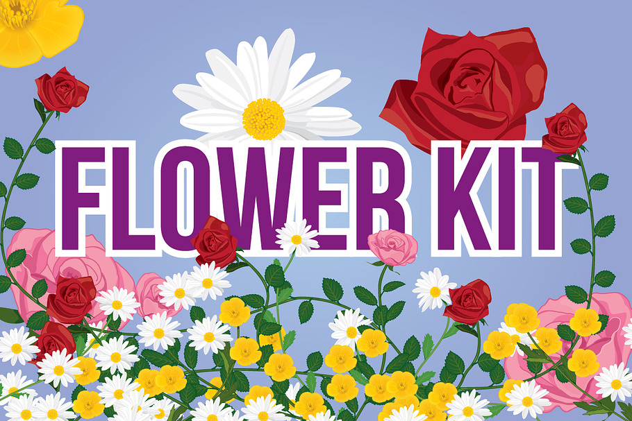 Flower Kit in Photoshop Brushes - product preview 8