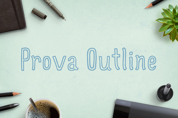 Prova Outline in Display Fonts - product preview 1