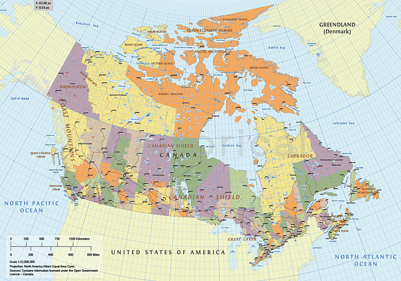 Vector Map of Canada in Illustrations - product preview 4