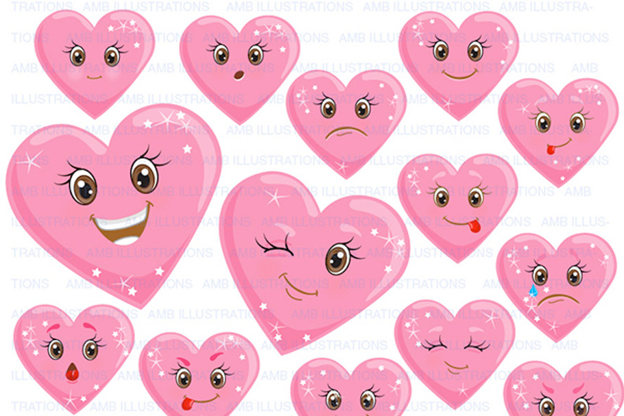 Heart Clipart Emoticons AMB-1172