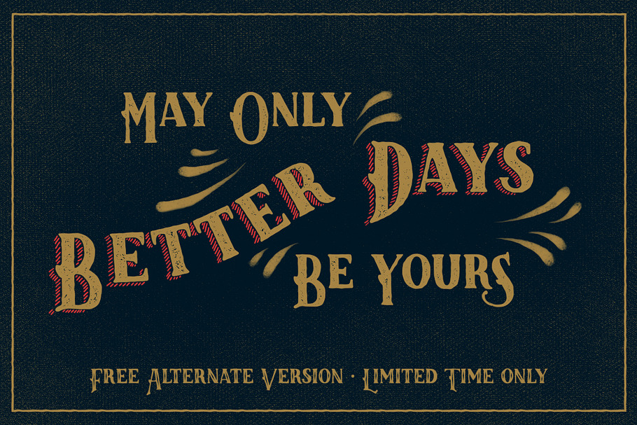LK Better Days + *free* alternate in Display Fonts - product preview 8