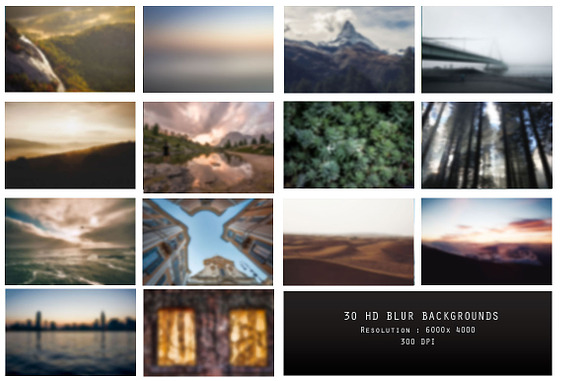 30 HD BLUR BACKGROUNDS in Textures - product preview 2