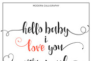  I love you. Calligraphic 