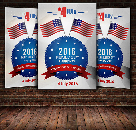 6 4th of July Poster Bundle in Flyer Templates - product preview 5